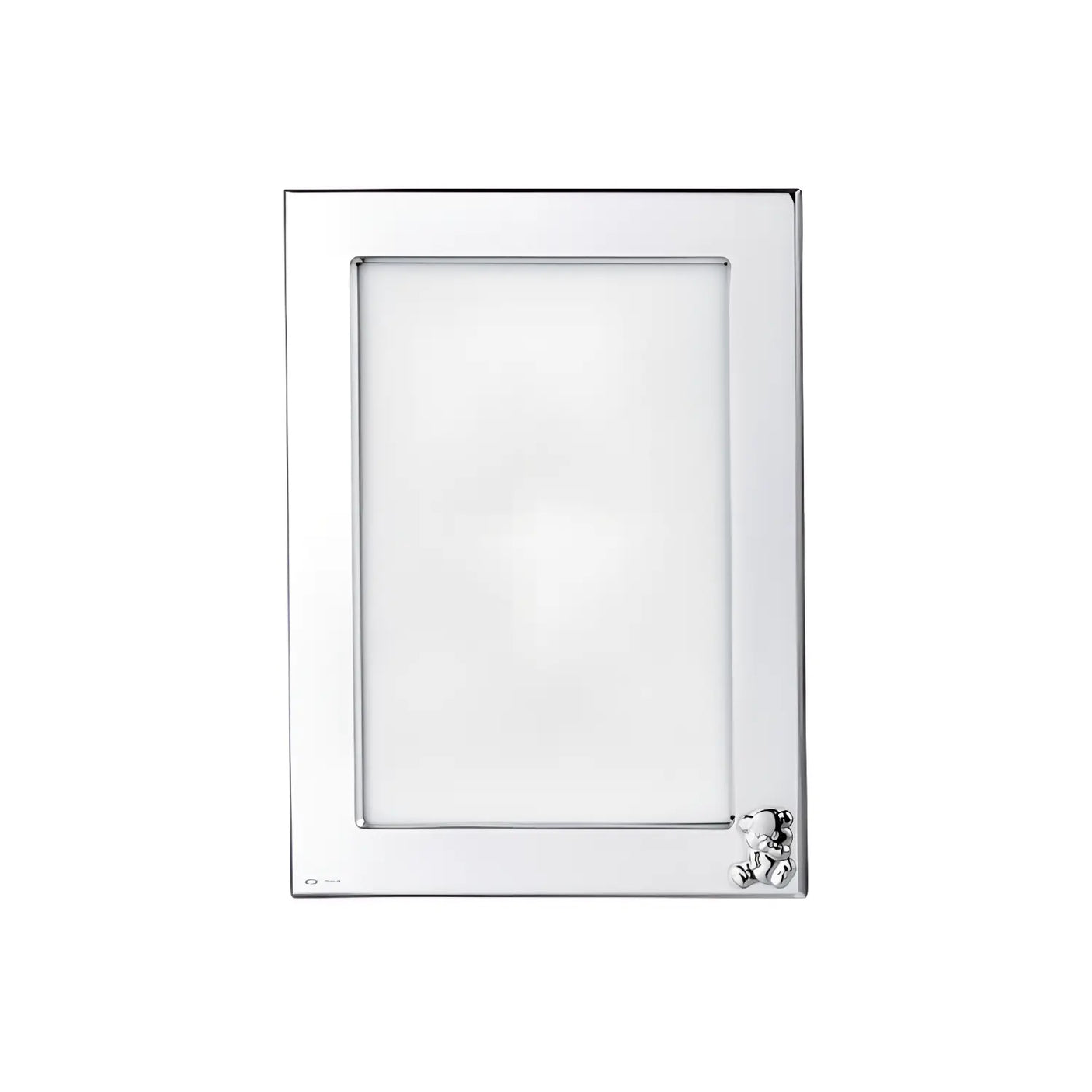 Baby Bilderrahmen Teddybär 925 Silber – Gravur möglich, 10×15 cm