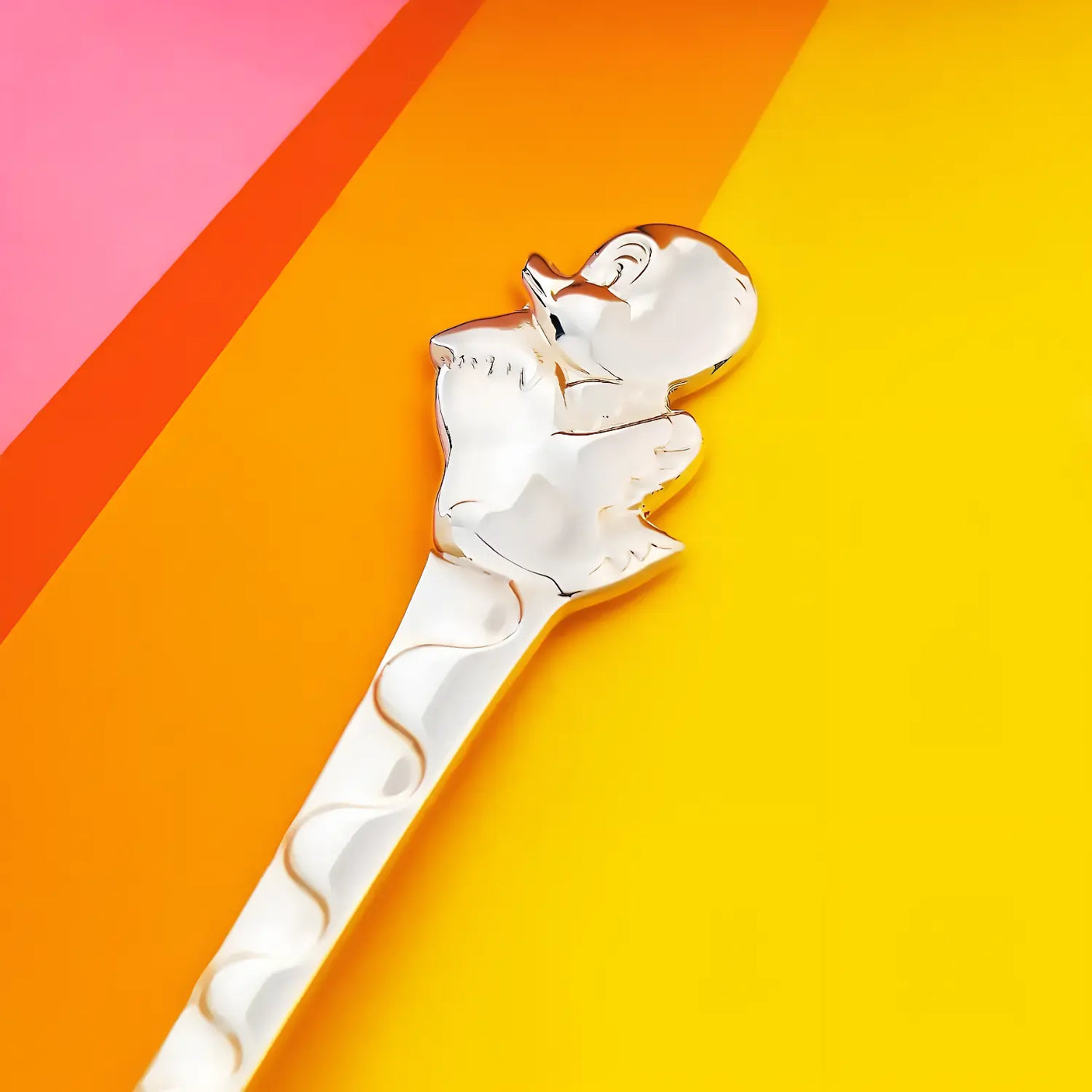 Babylöffel 925 Silber – Ente | mit Gravur - Option