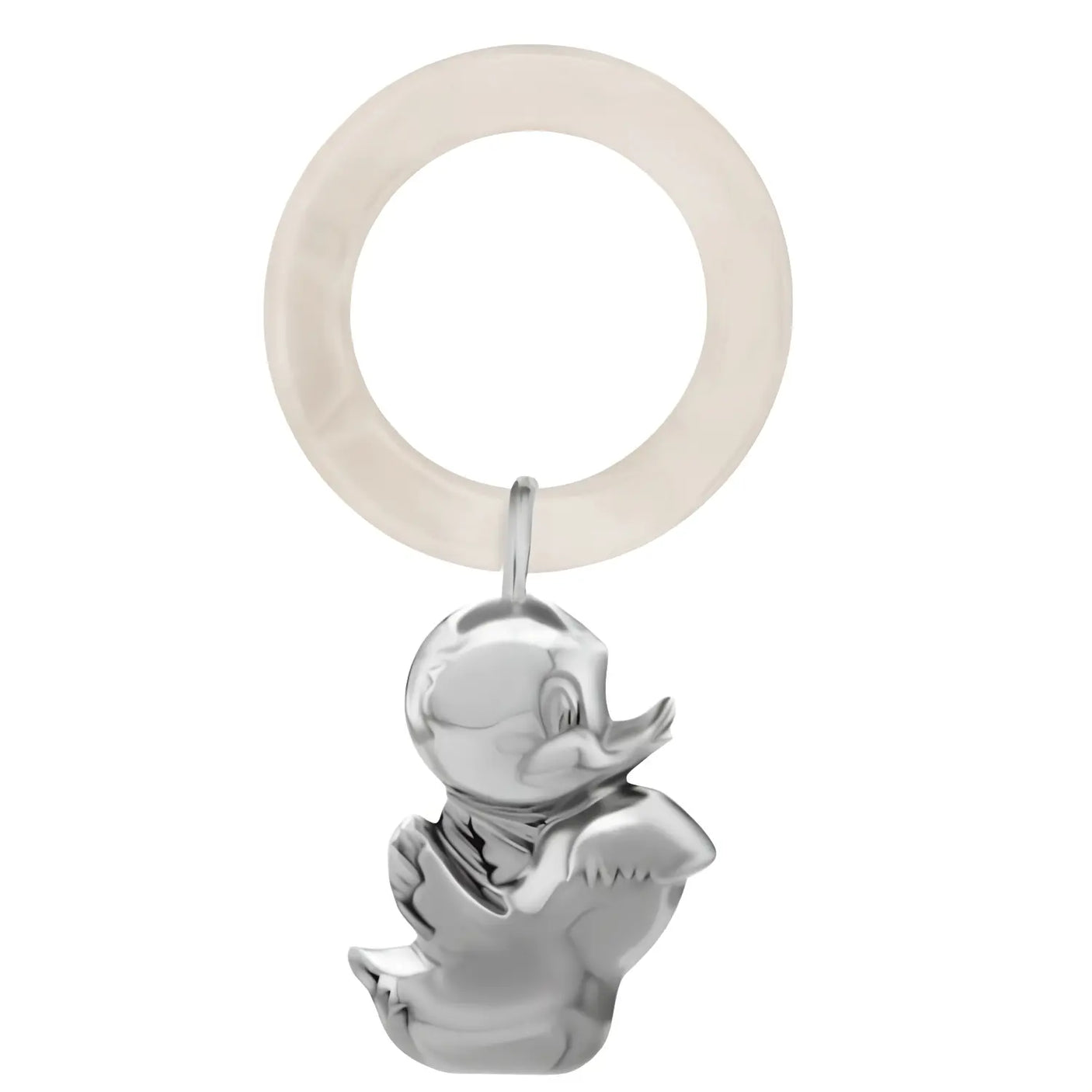 Babyrassel 925 Silber Big Duck Acrylring