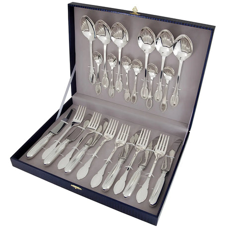 Silberbesteck Set 24 - teilig 925 Sterling Silber – Festive