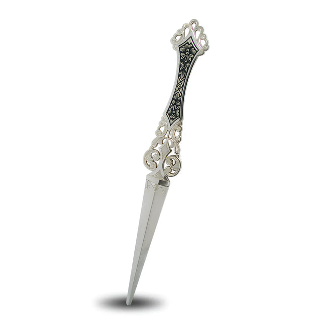 Brieföffner Nielloa – 925 Silber mit Niello - Verzierung