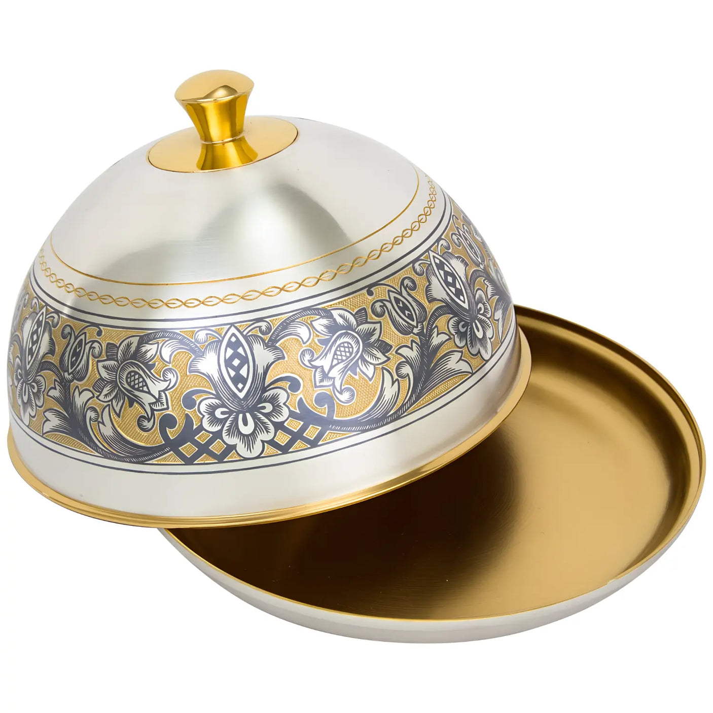 Butterdose 925 Silber vergoldet „Tradition“ – Niello - Handgravur