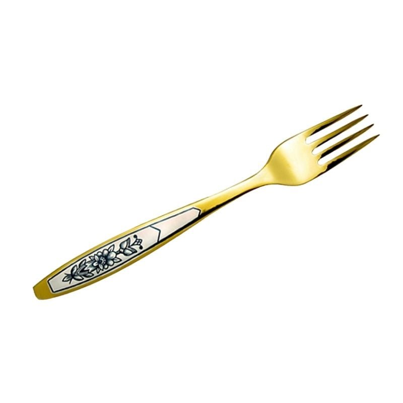 Dessertgabel 925 Silber vergoldet Astra Gold