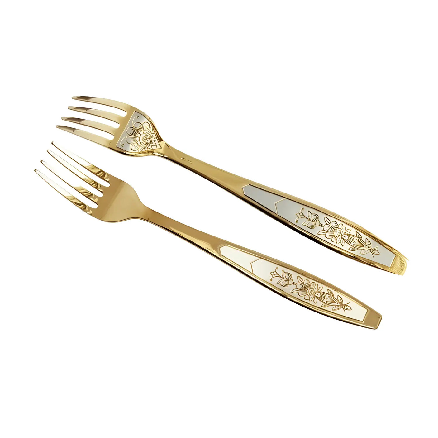 Dessertgabel 925 Silber vergoldet Astra Non - Niello