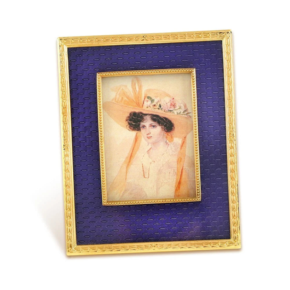 Bilderrahmen Emaille violett - Premium Geschenkideen