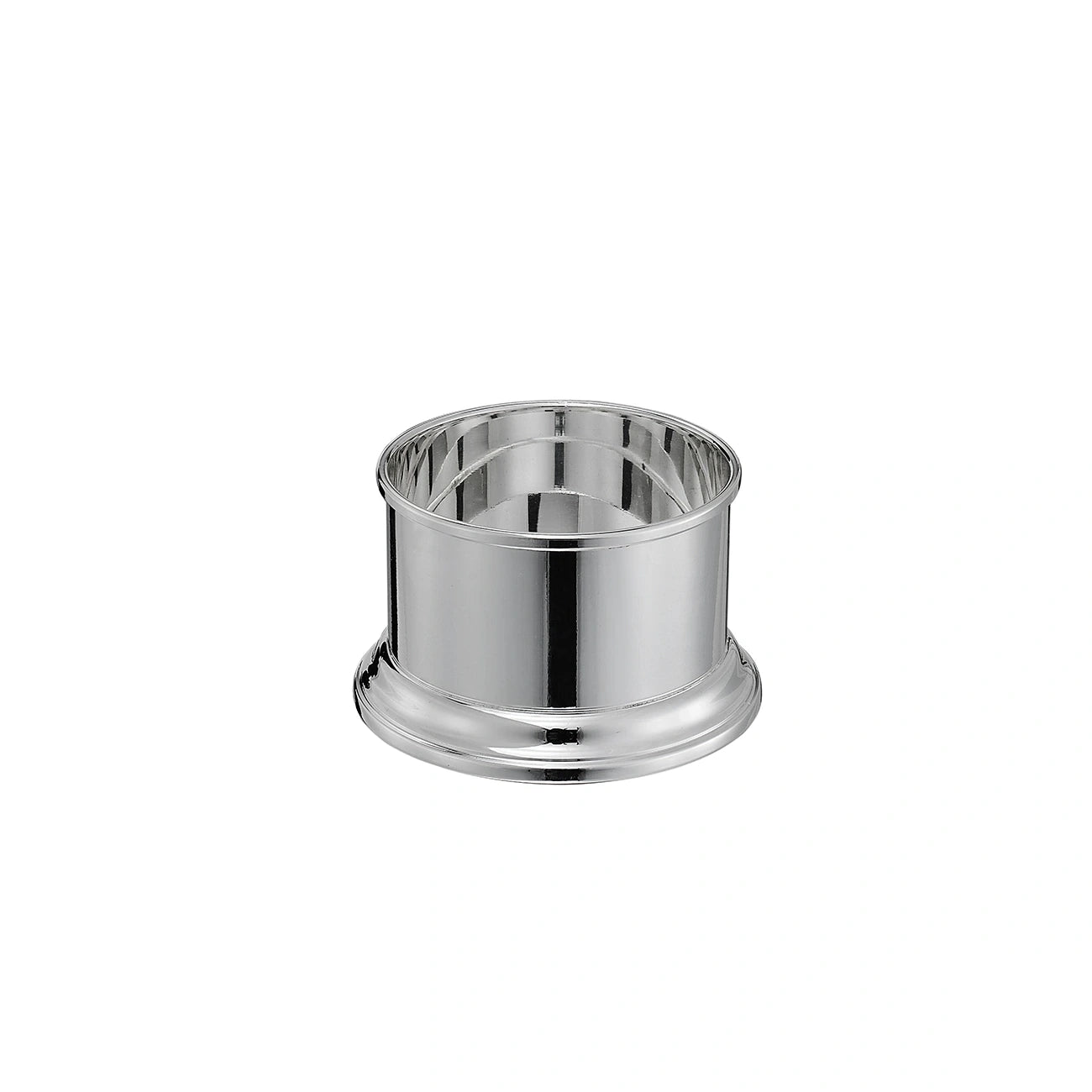 Flaschenuntersetzer 925 Silber Zaramella — glatte polierte Wandung mit profiliertem Standring