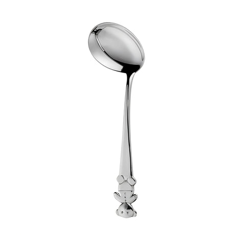 Gebogener Babylöffel aus 925 Silber mit Teddybär-Motiv – liebevoll verarbeitet.
