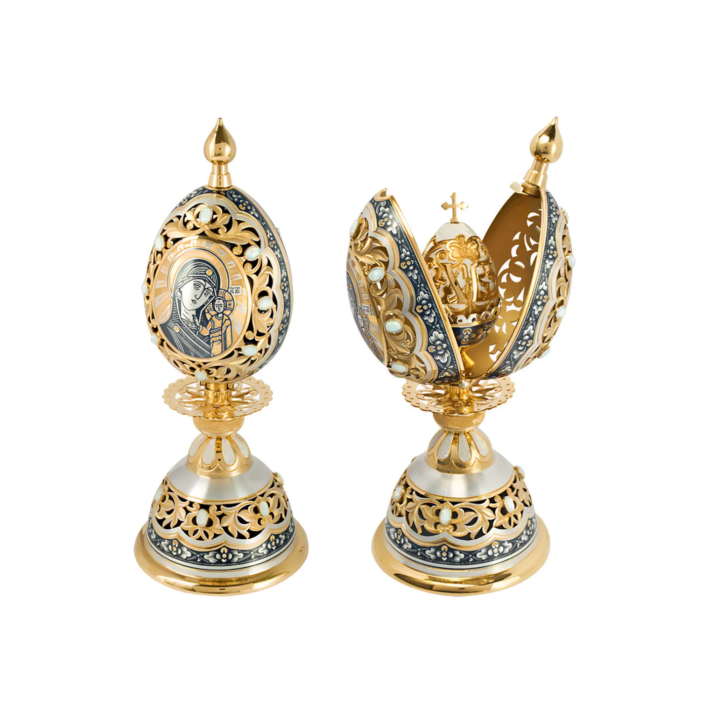 Geschenkei „Orthodoxe Krone“ – mit Ikone & Edelverzierung