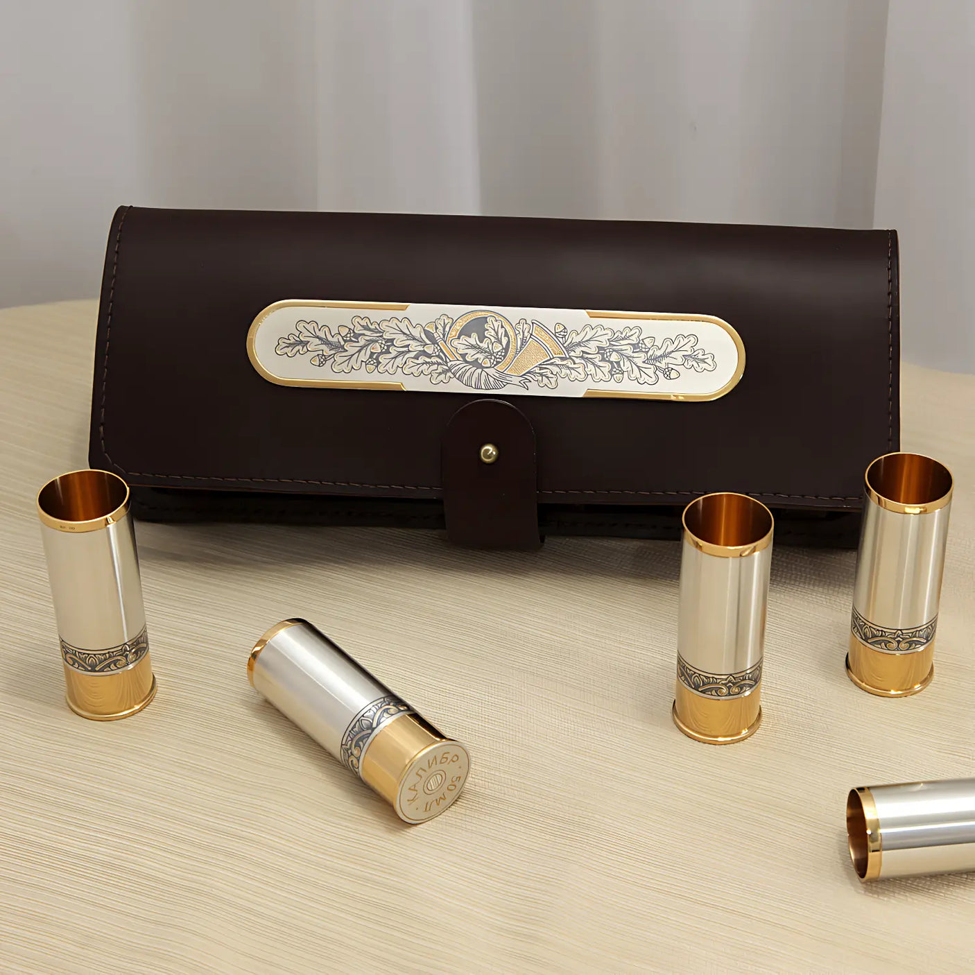 Patronen - Etui „Kaliber 50“ – Exklusives Geschenkset für Männer