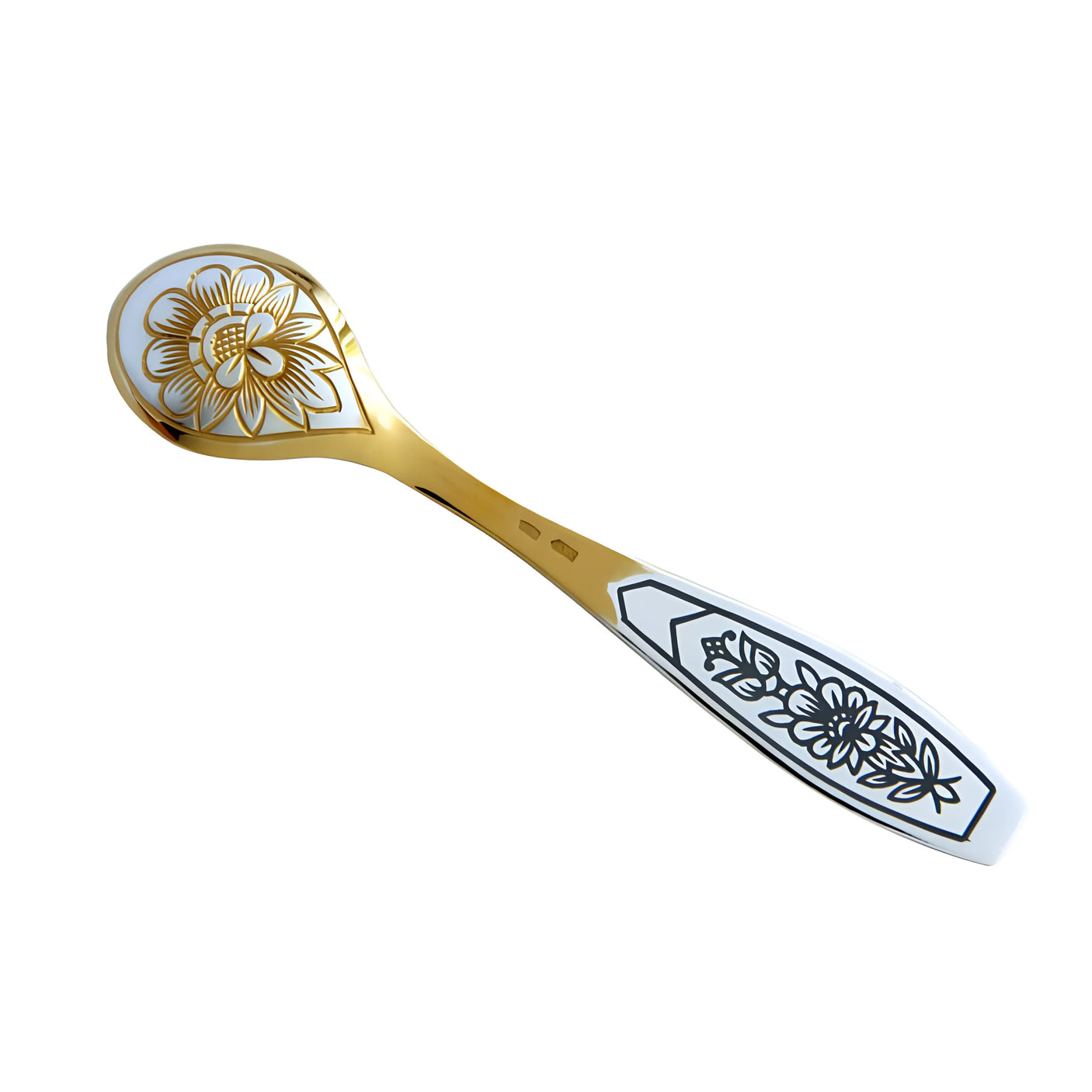 Gewürzschale Set 925 Silber vergoldet Niello | Astra Gold | 2 - teilig