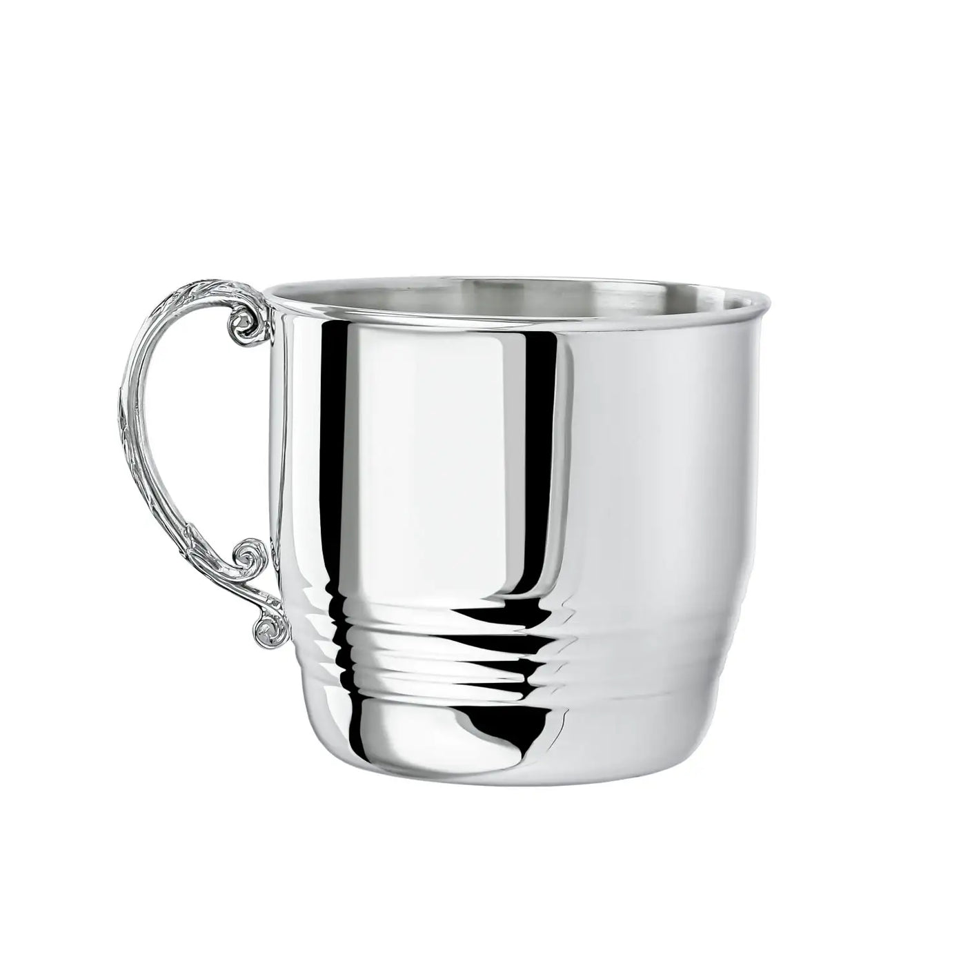 Baby Geschenkset 925 Silber Becher + Löffel Herz - Motiv mit Gravur