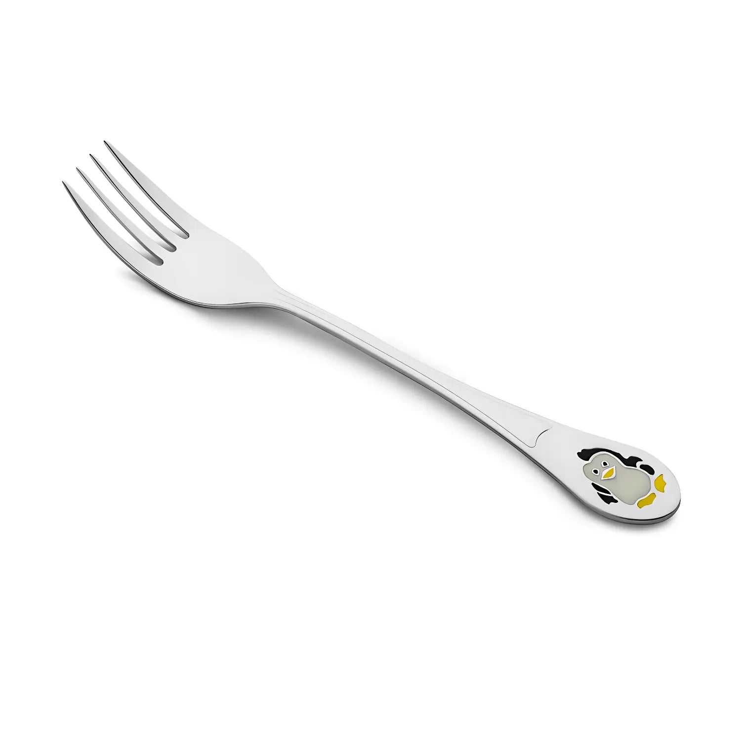 Kinderbesteck Set 925 Silber | Pinguin | Taufgeschenk