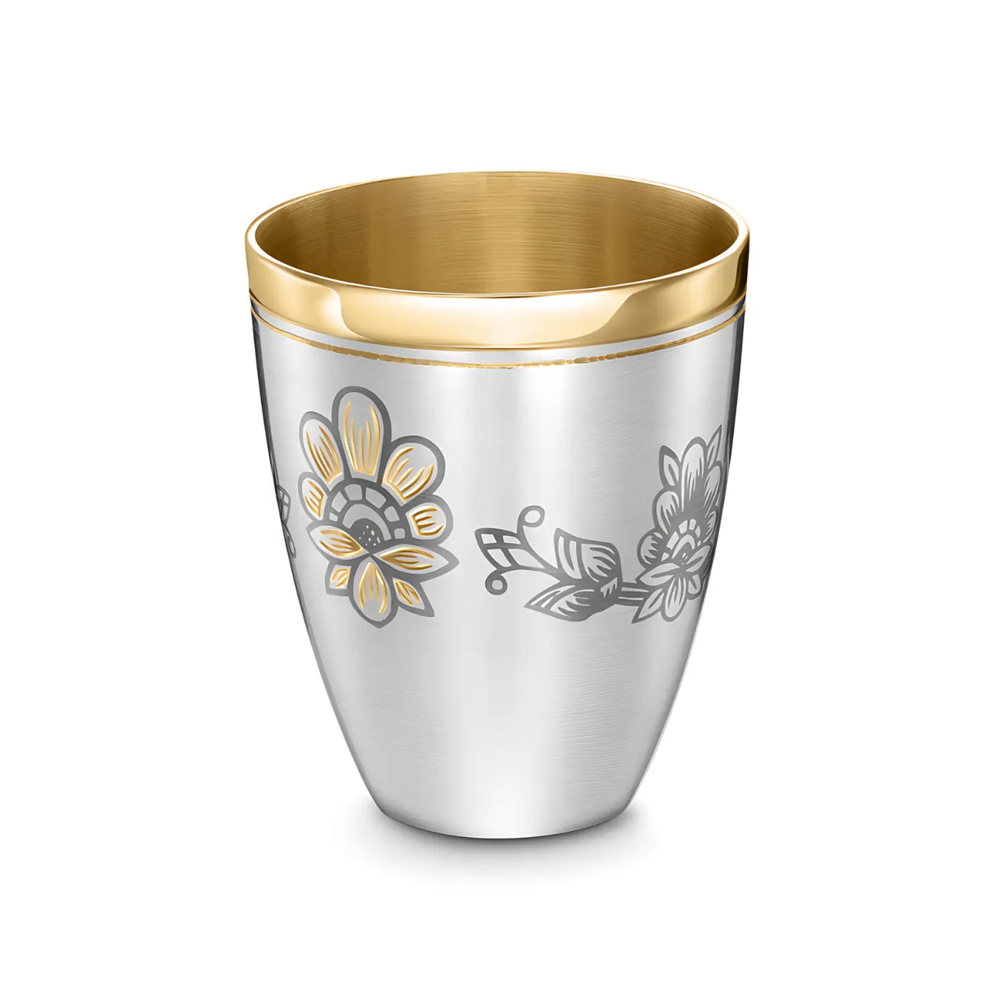 Schnapsservice Set 925 Silber vergoldet Niello | Astra Classic | 4 - teilig