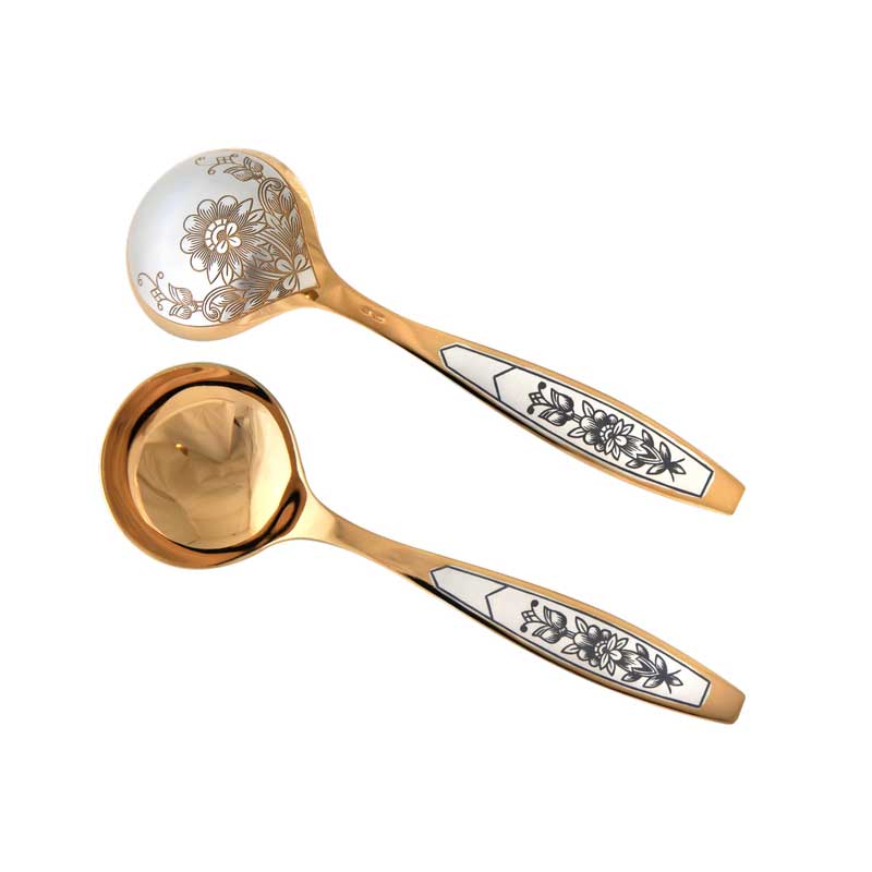 Marmeladenlöffel 925 Silber vergoldet Astra Classic