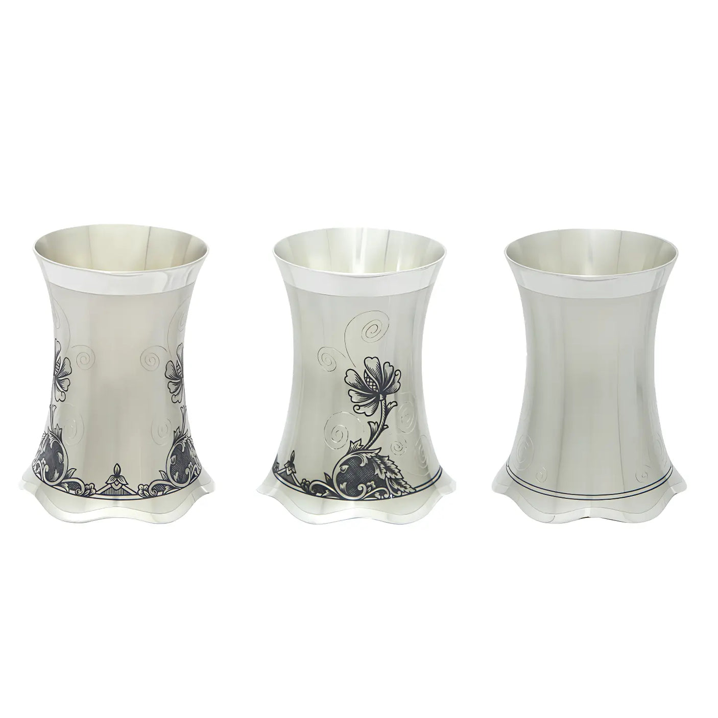 Silberbecher 925 Nielloa Oasis – Blüte in Silber