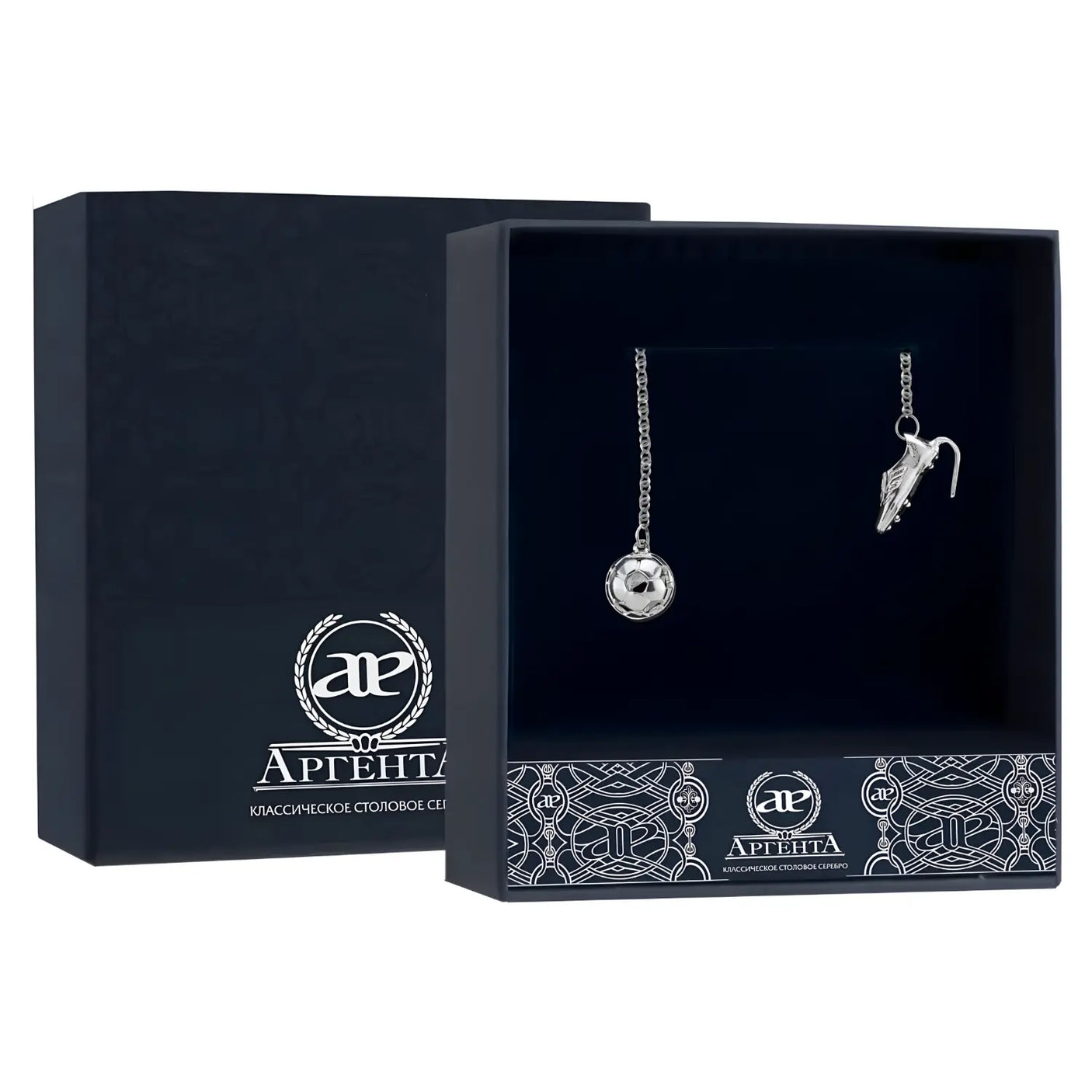 SilberKlar Wasser - Erfrischer an Kette „Fußblall“