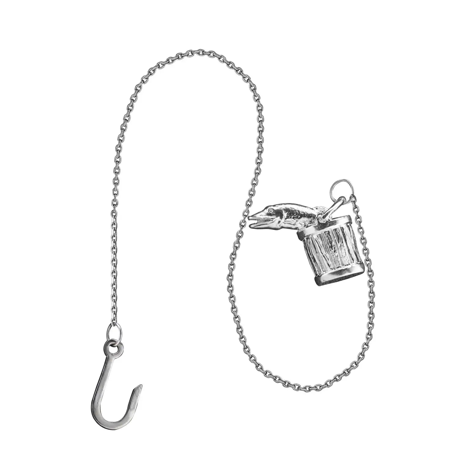SilberKlar Wasser - Erfrischer an Kette „Hecht“