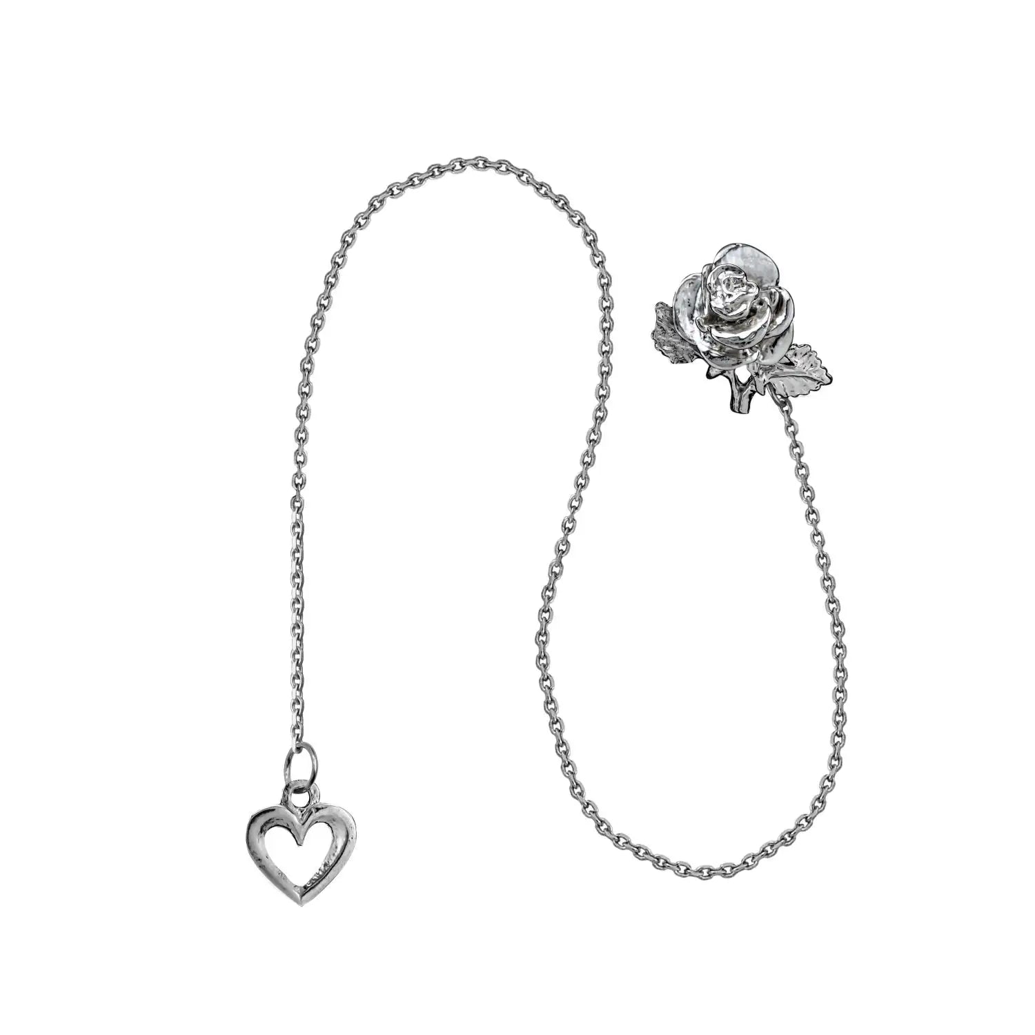 SilberKlar Wasser - Erfrischer an Kette „Rose“