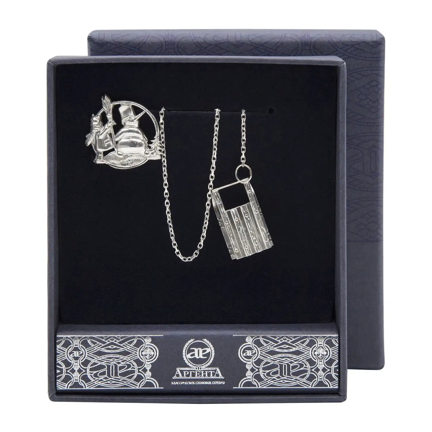 SilberKlar Wasser - Erfrischer an Kette „Schneemann“