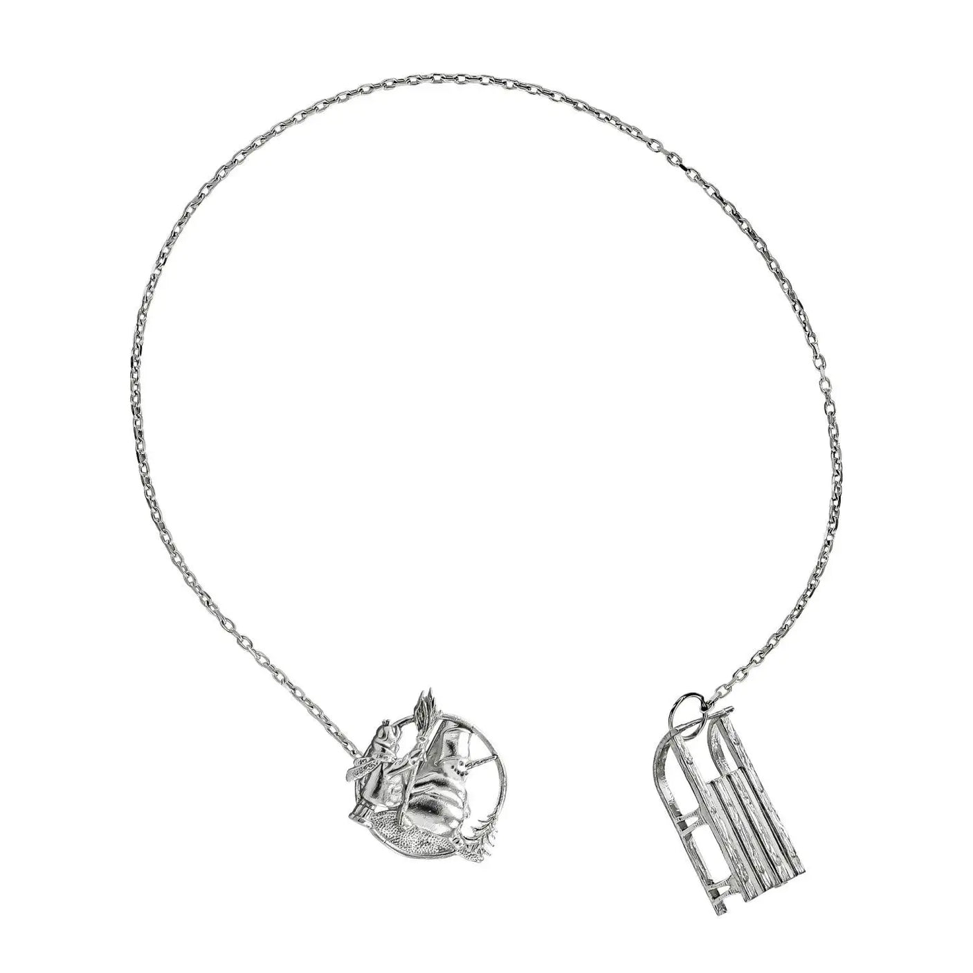 SilberKlar Wasser - Erfrischer an Kette „Schneemann“