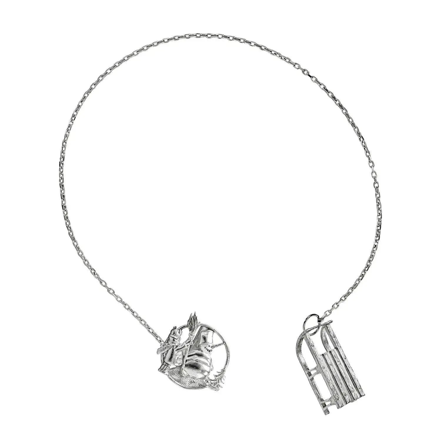 SilberKlar Wasser - Erfrischer an Kette „Schneemann“