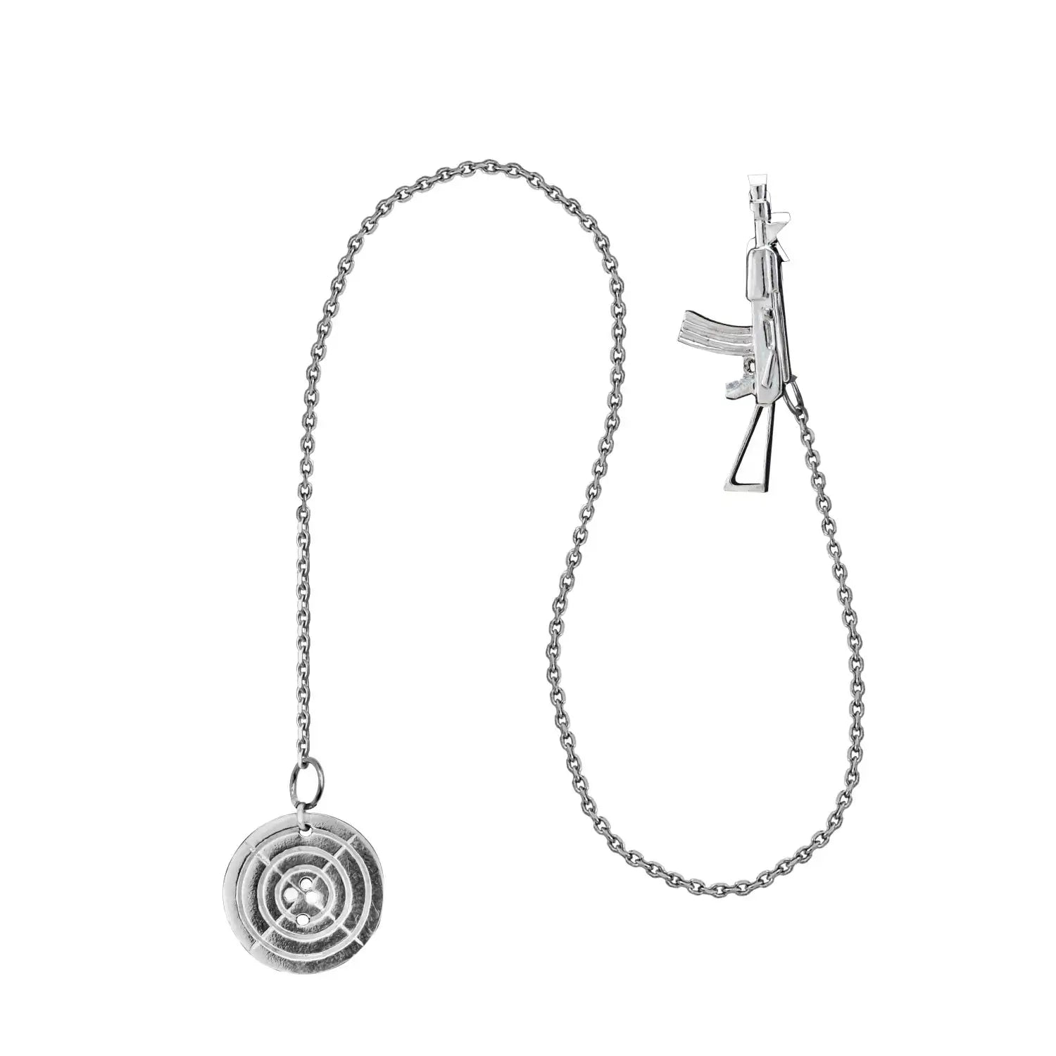 SilberKlar Wasser - Erfrischer an Kette „Zielscheibe“