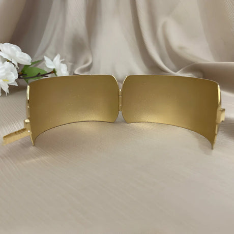 Schatulle „Diana“ – Luxus - Set aus Brosche, Armband & Handspiegel im Nielloa - Design