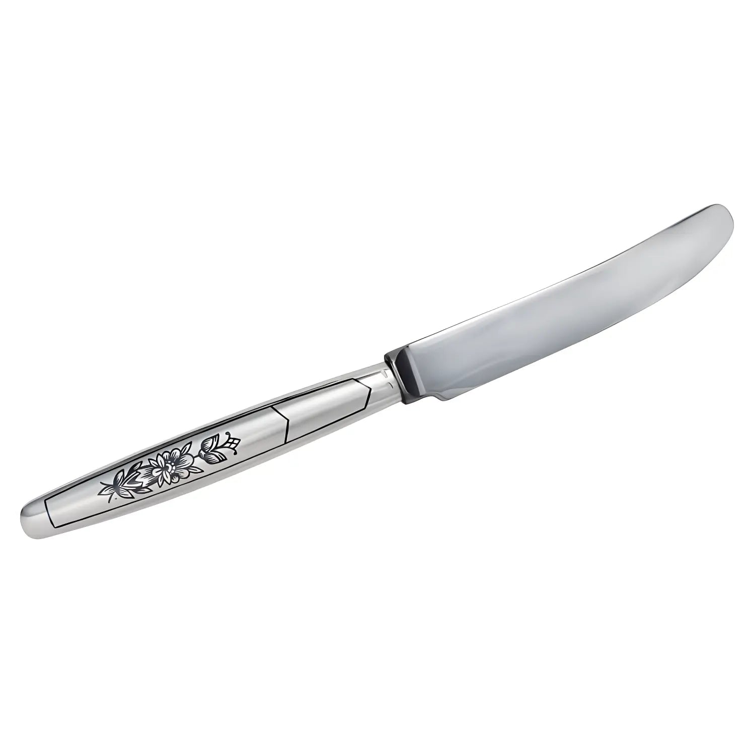Tafelmesser 925 Silber mit Niello – Astra Black Kollektion