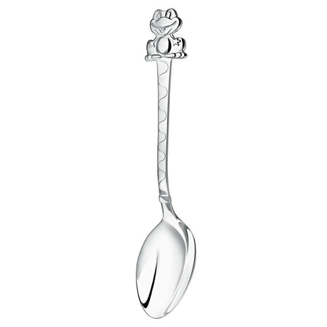 Baby Geschenkset 925 Silber Becher + Löffel mit Tiermotiv Gravur