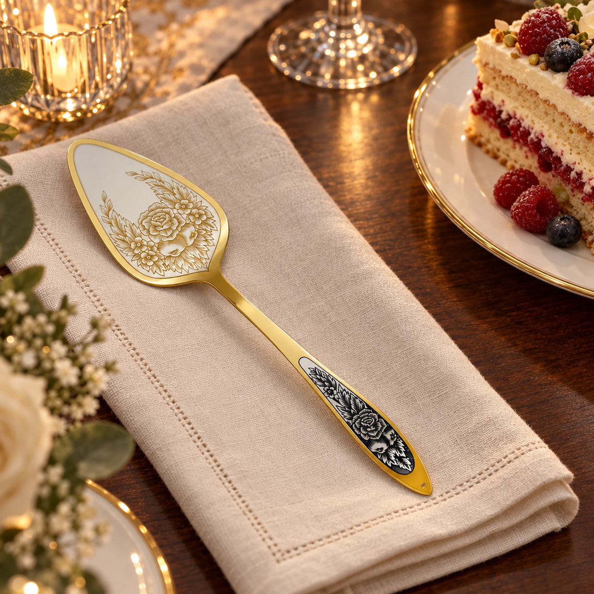 Tortenheber „Provence“ — Lifestyle-Setting an der gedeckten Tafel