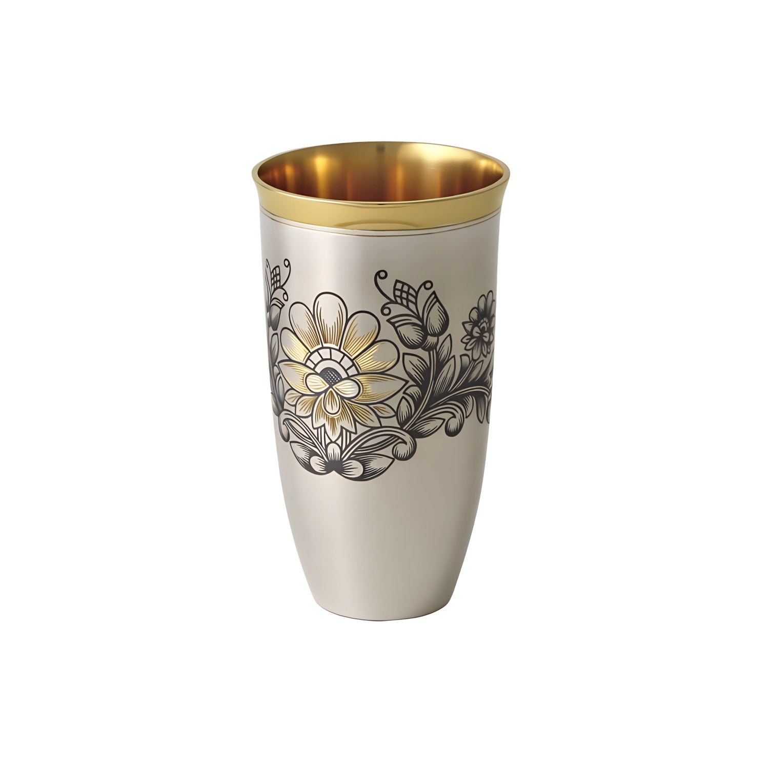 Drinking cup 925 silver gold-plated Astra Classic