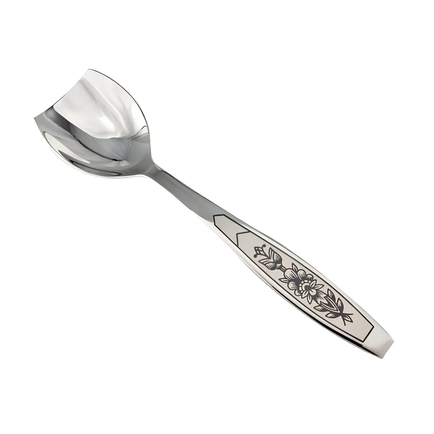 Zuckerlöffel 925 Silber Astra Black – Handgefertigt, Niello Stil