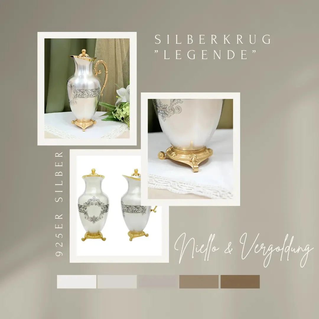 Luxus trifft Tradition: Der exklusive Krug "Legende" aus 925er Sterling Silber - Premium Geschenkideen