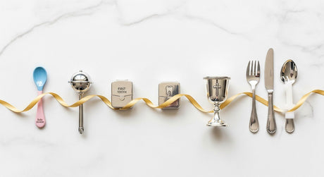 Silbergeschenke Baby — Von der Babyparty bis zum 1. Geburtstag - Premium Geschenkideen