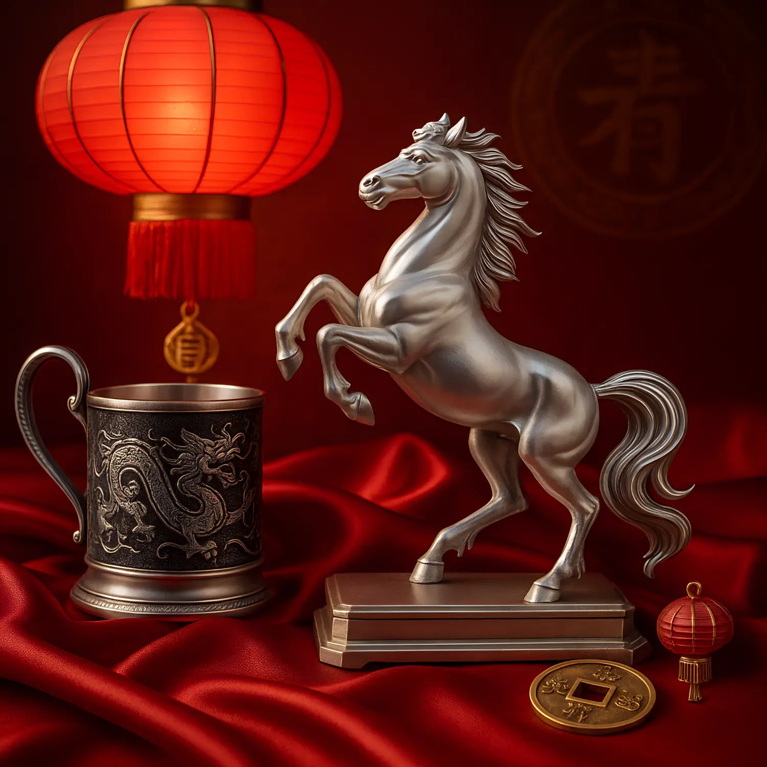 🐎 Jahr des Feuer-Pferdes 2026 – Silber trifft Symbolik - Premium Geschenkideen