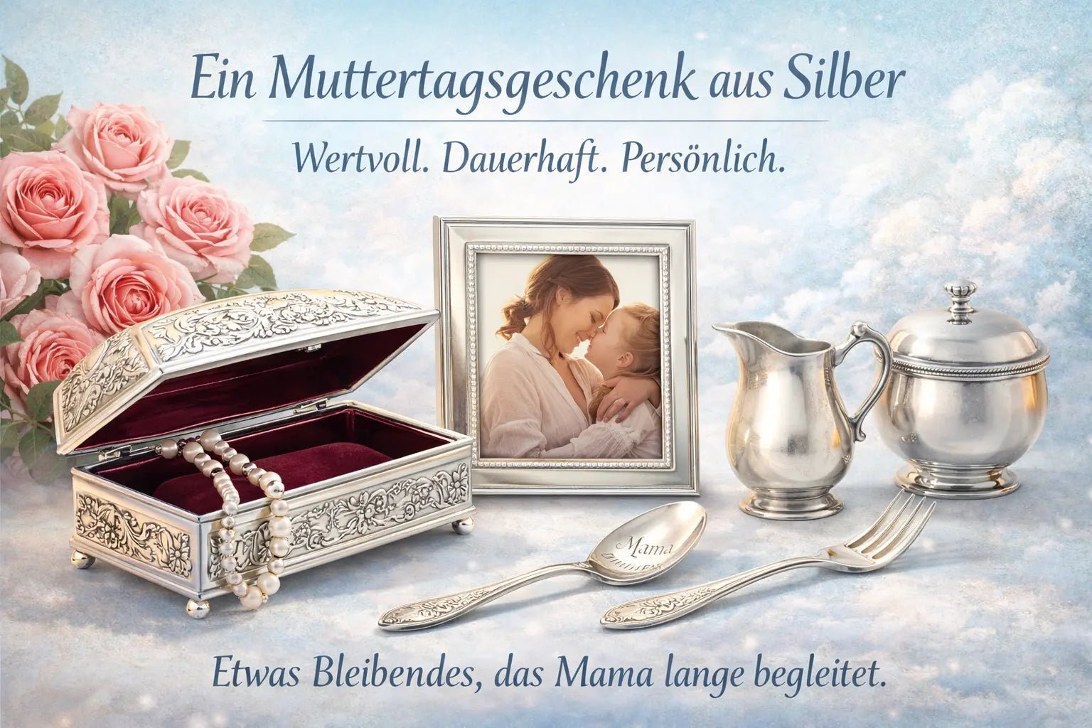 Muttertagsgeschenk aus Silber — Ideen die wirklich bleiben - Premium Geschenkideen