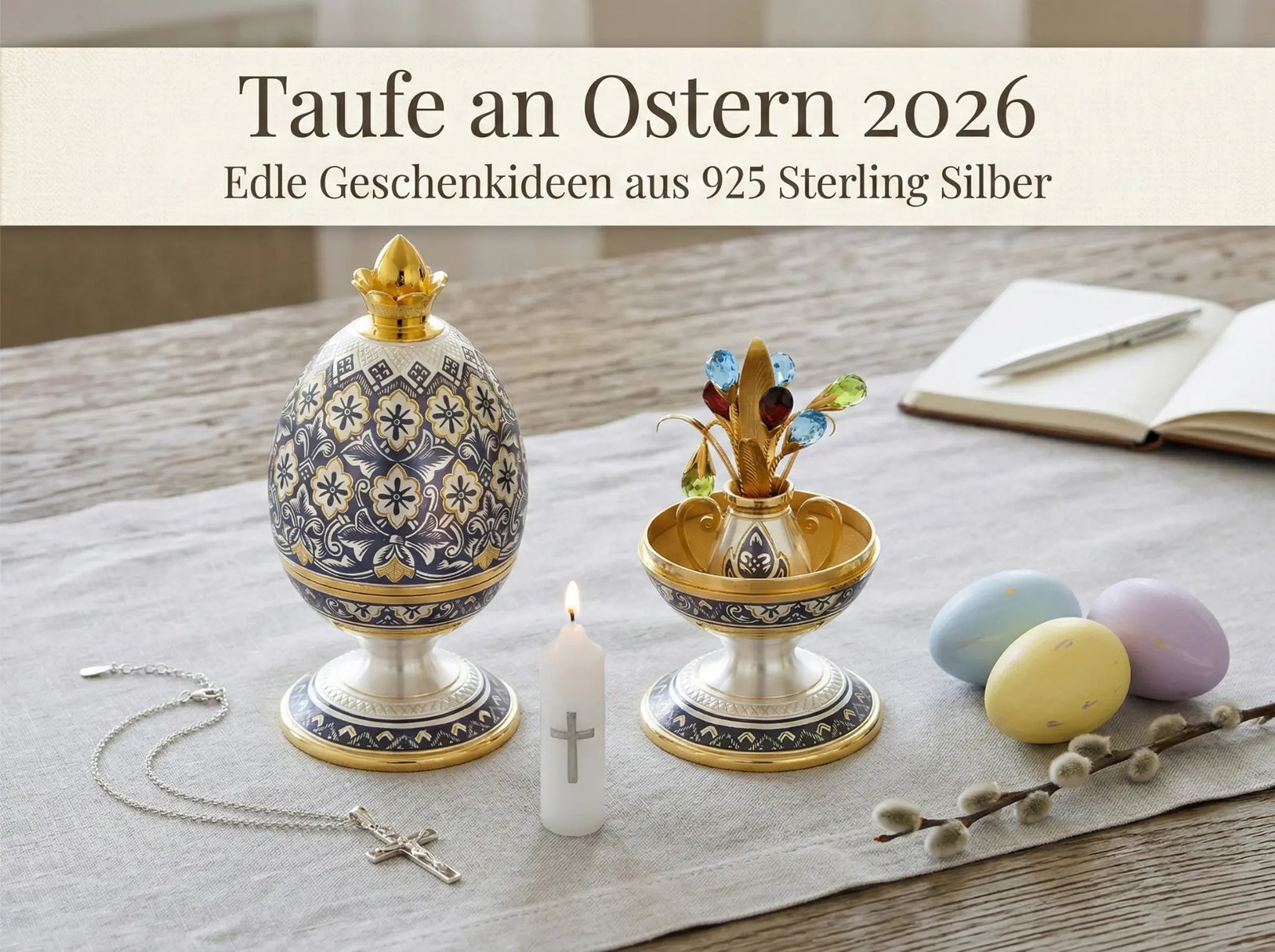 Taufe an Ostern 2026: Geschenkideen aus 925 Sterling Silber - Premium Geschenkideen