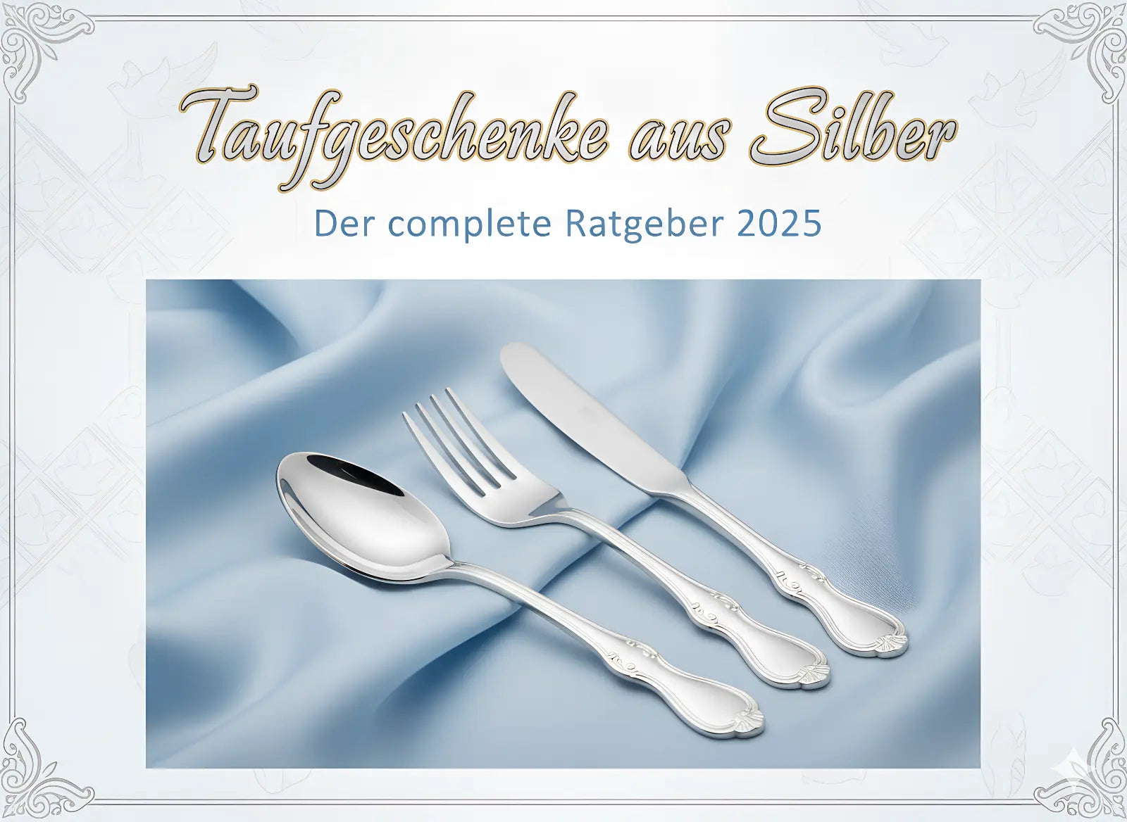 Taufgeschenke aus Silber: Kinderbesteck, BAbybesteck und Geschenkset in eleganter Verpackung