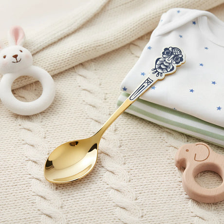 Kinderlöffel aus 925 Silber — mit Gravur & edlen Motiven - Premium Geschenkideen
