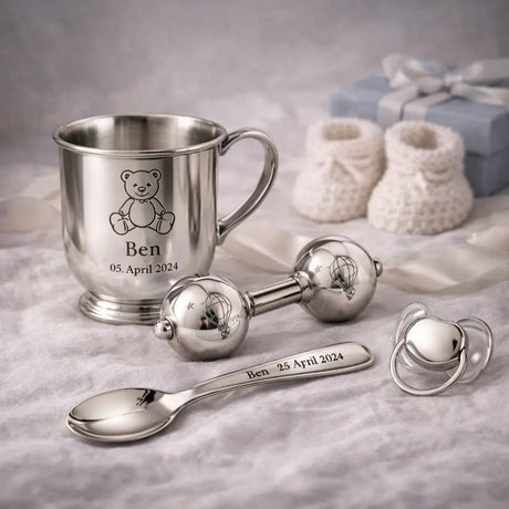 Geschenke zur Geburt aus 925 Silber — personalisiert & handgefertigt - Premium Geschenkideen