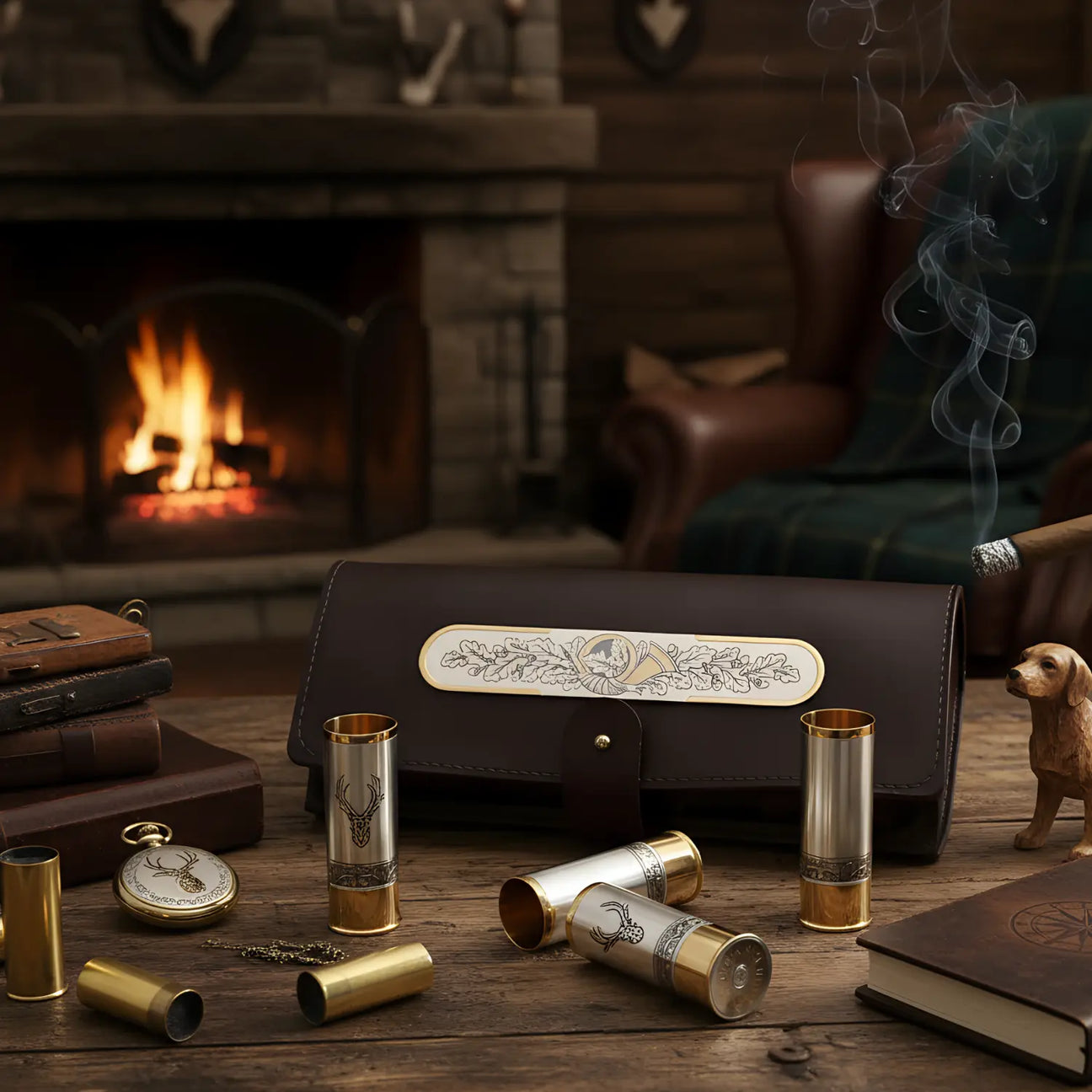 Jagdgeschenke aus 925 Silber — Flachmann, Wandbild & Niello-Motive für Jäger - Premium Geschenkideen
