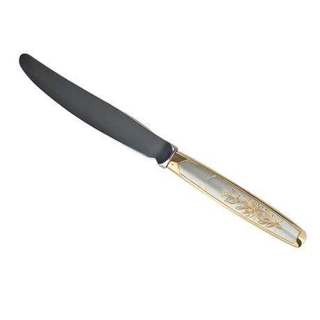 Dessertmesser 925 Silber vergoldet Astra Non - Niello