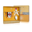 Baby Geschenkset 925 Silber Prinzessin — Becher & Löffel mit Kronen-Wappen rosa-gold, Geschenkbox
