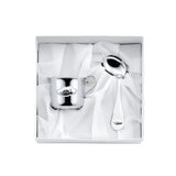 Gift set mug &amp; baby spoon 925 silver bear