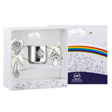 Gift set for babies 925 silver with pacifier &amp; rattle angel 