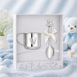 Baby Geschenkset 925 Silber Kinderbecher & Babylöffel – Bär Junge