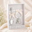 Baby Geschenkset 925 Silber Frosch – Babylöffel & Acrylring - Rassel