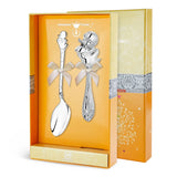 Baby Geschenkset 925 Silber Ente – Babylöffel & Rassel