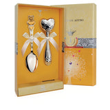 Baby Geschenkset Kindheit – Löffel & Rassel Herz & Bär 925 Silber