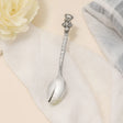 Babylöffel 925 Silber – oxidiertes Teddybär - Motiv mit Schleife